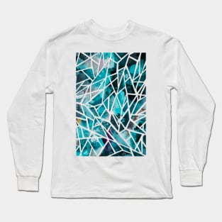 Turquoise Shatter Long Sleeve T-Shirt